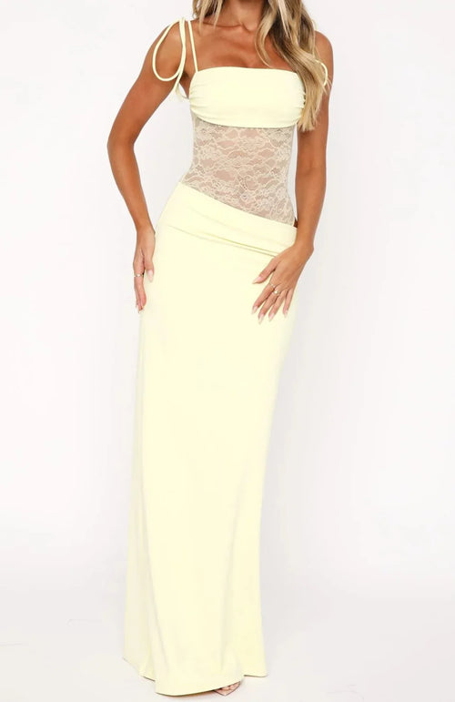 Admire Me Maxi Dress Lemon
